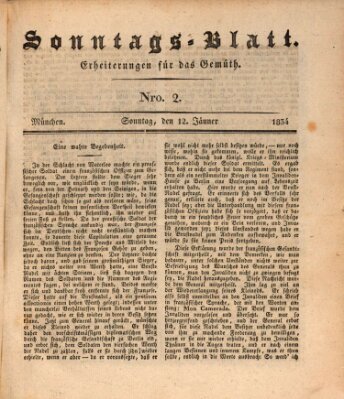 Sonntags-Blatt (Der bayerische Volksfreund) Sonntag 12. Januar 1834