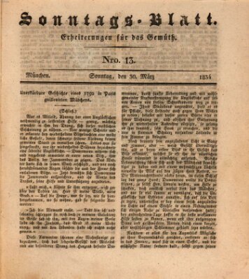 Sonntags-Blatt (Der bayerische Volksfreund) Sonntag 30. März 1834