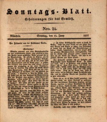 Sonntags-Blatt (Der bayerische Volksfreund) Sonntag 15. Juni 1834