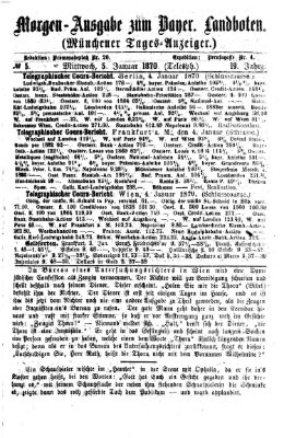 Münchener Tages-Anzeiger Mittwoch 5. Januar 1870