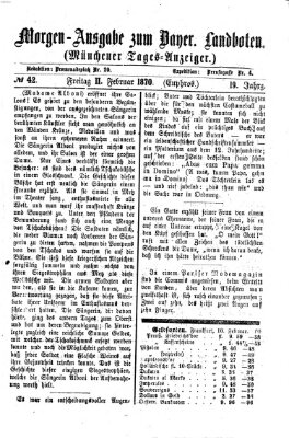 Münchener Tages-Anzeiger Freitag 11. Februar 1870