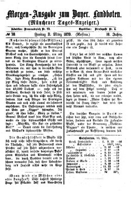 Münchener Tages-Anzeiger Freitag 11. März 1870