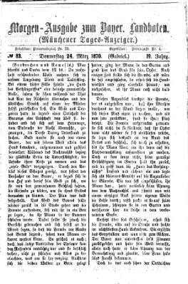 Münchener Tages-Anzeiger Donnerstag 24. März 1870