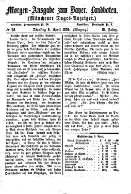 Münchener Tages-Anzeiger Dienstag 5. April 1870