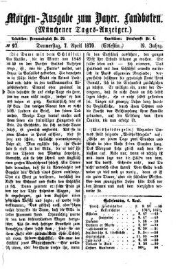 Münchener Tages-Anzeiger Donnerstag 7. April 1870