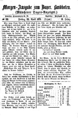 Münchener Tages-Anzeiger Freitag 22. April 1870