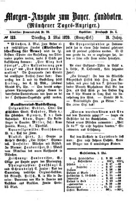 Münchener Tages-Anzeiger Dienstag 3. Mai 1870