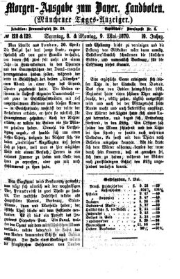 Münchener Tages-Anzeiger Sonntag 8. Mai 1870