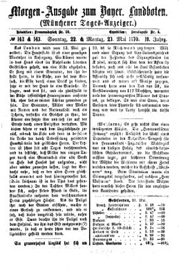 Münchener Tages-Anzeiger Sonntag 22. Mai 1870