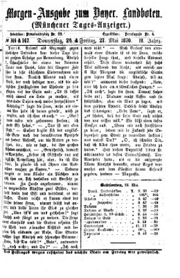 Münchener Tages-Anzeiger Freitag 27. Mai 1870