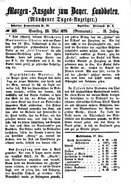 Münchener Tages-Anzeiger Samstag 28. Mai 1870