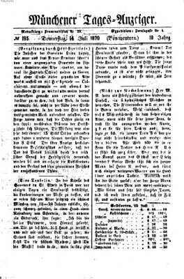 Münchener Tages-Anzeiger Donnerstag 14. Juli 1870