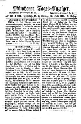 Münchener Tages-Anzeiger Sonntag 24. Juli 1870