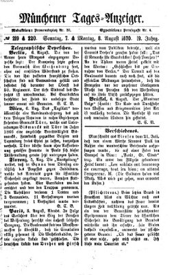 Münchener Tages-Anzeiger Montag 8. August 1870