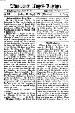 Münchener Tages-Anzeiger Freitag 19. August 1870