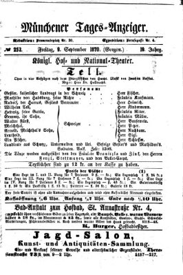 Münchener Tages-Anzeiger Freitag 9. September 1870