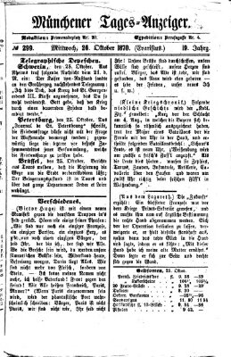 Münchener Tages-Anzeiger Mittwoch 26. Oktober 1870