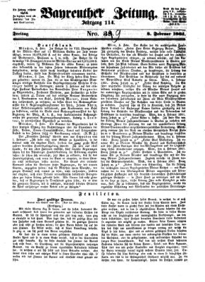 Bayreuther Zeitung Freitag 8. Februar 1861