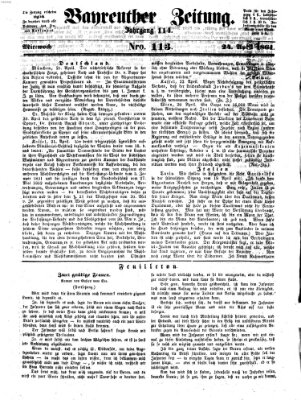 Bayreuther Zeitung Mittwoch 24. April 1861