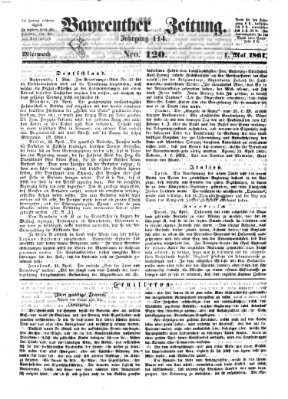 Bayreuther Zeitung Mittwoch 1. Mai 1861