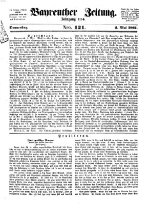 Bayreuther Zeitung Donnerstag 2. Mai 1861