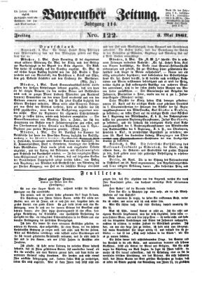 Bayreuther Zeitung Freitag 3. Mai 1861