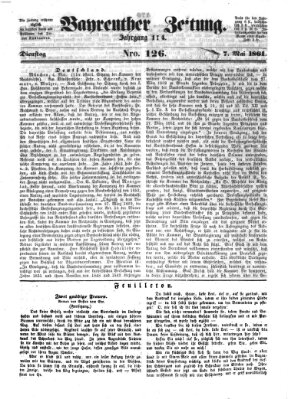 Bayreuther Zeitung Dienstag 7. Mai 1861