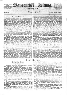 Bayreuther Zeitung Freitag 24. Mai 1861