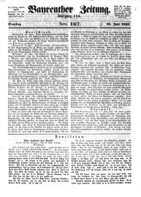 Bayreuther Zeitung Dienstag 18. Juni 1861