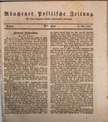 Münchener politische Zeitung (Süddeutsche Presse) Freitag 22. Mai 1829