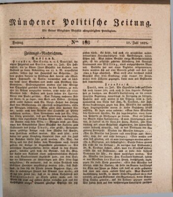 Münchener politische Zeitung (Süddeutsche Presse) Freitag 17. Juli 1829