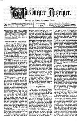 Würzburger Anzeiger (Neue Würzburger Zeitung) Donnerstag 8. Mai 1862