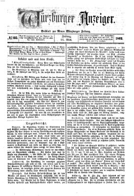 Würzburger Anzeiger (Neue Würzburger Zeitung) Freitag 16. Mai 1862