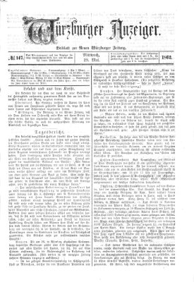 Würzburger Anzeiger (Neue Würzburger Zeitung) Mittwoch 28. Mai 1862