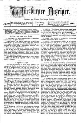 Würzburger Anzeiger (Neue Würzburger Zeitung) Donnerstag 5. Juni 1862