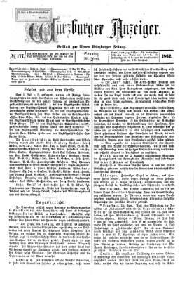 Würzburger Anzeiger (Neue Würzburger Zeitung) Sonntag 29. Juni 1862