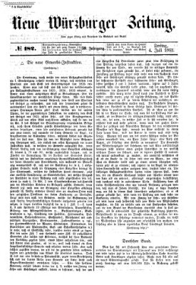 Neue Würzburger Zeitung Freitag 4. Juli 1862