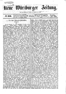 Neue Würzburger Zeitung Samstag 5. Juli 1862