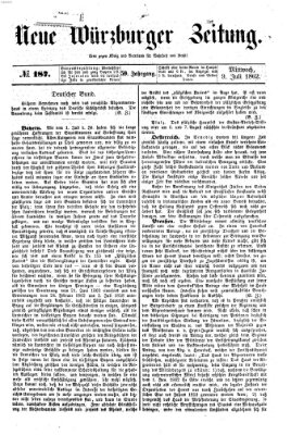 Neue Würzburger Zeitung Mittwoch 9. Juli 1862