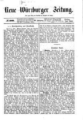 Neue Würzburger Zeitung Freitag 11. Juli 1862