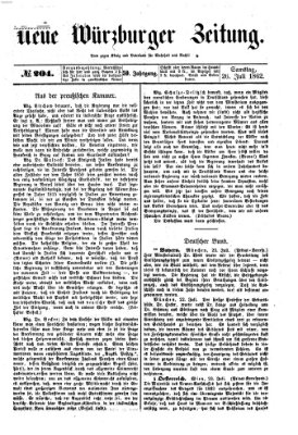 Neue Würzburger Zeitung Samstag 26. Juli 1862