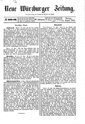 Neue Würzburger Zeitung Montag 4. August 1862