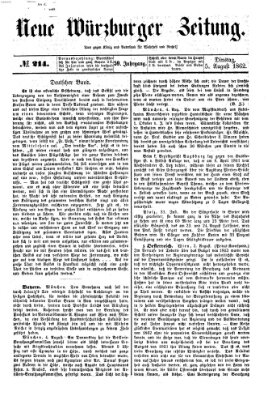 Neue Würzburger Zeitung Dienstag 5. August 1862