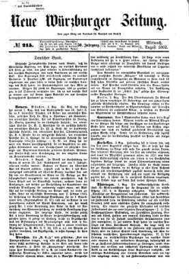 Neue Würzburger Zeitung Mittwoch 6. August 1862