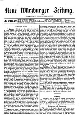 Neue Würzburger Zeitung Montag 18. August 1862