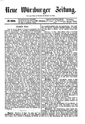 Neue Würzburger Zeitung Samstag 23. August 1862