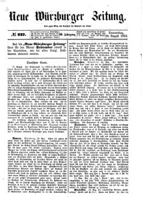 Neue Würzburger Zeitung Donnerstag 28. August 1862