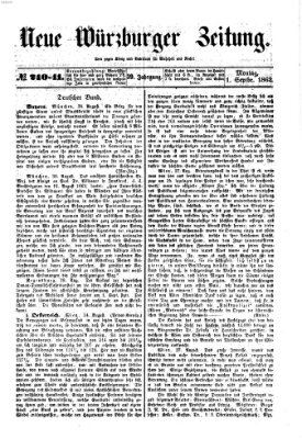 Neue Würzburger Zeitung Montag 1. September 1862