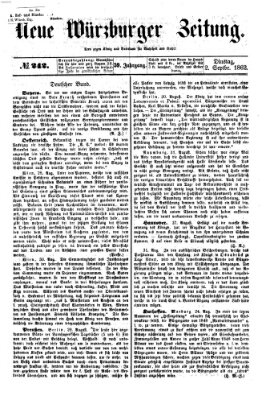 Neue Würzburger Zeitung Dienstag 2. September 1862