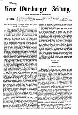 Neue Würzburger Zeitung Freitag 19. September 1862